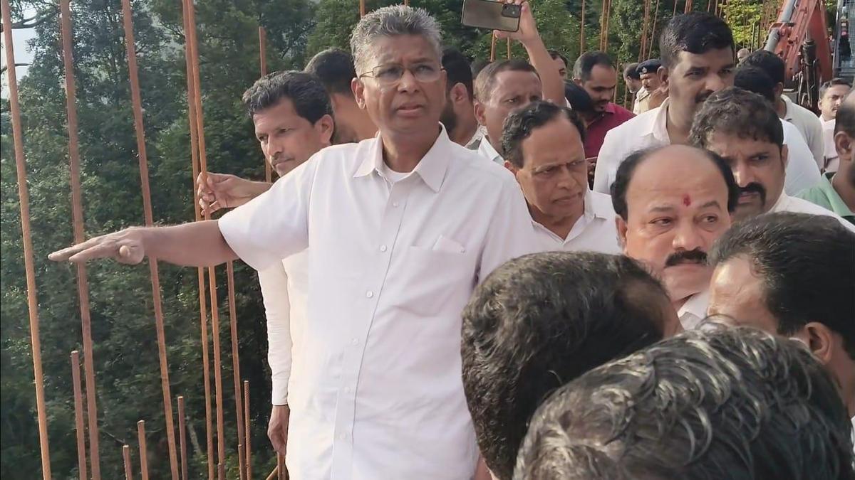 PWD Minister inspects road works at Hulikal Ghat