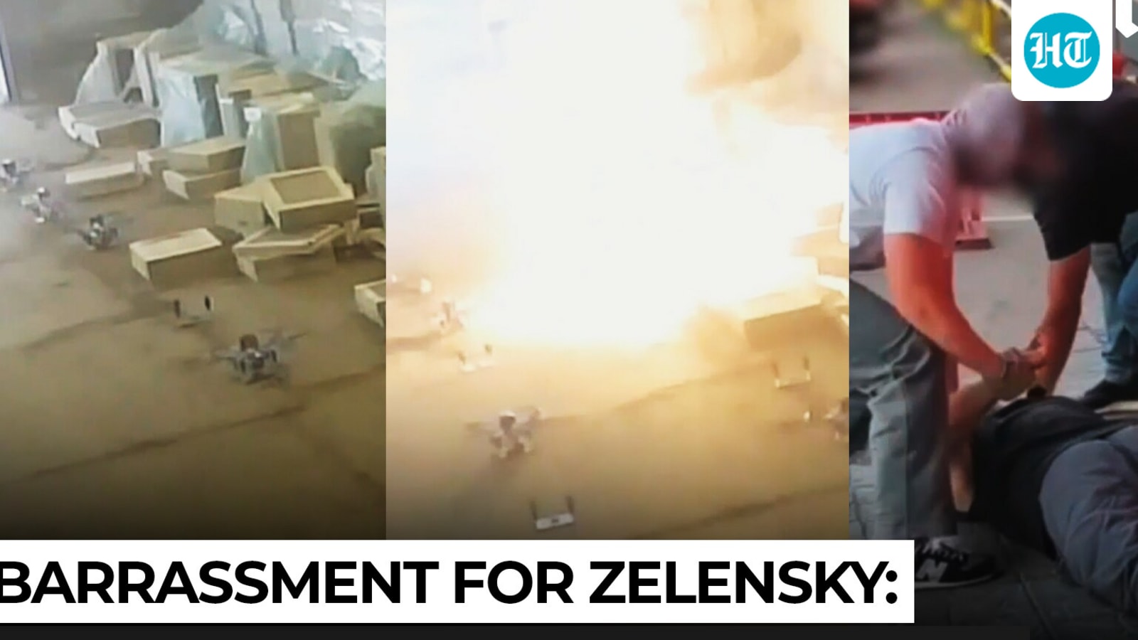 Ukraine’s drone attack on Moscow completely destroyed? 35 FPVs smuggled in tiles, shocking footage