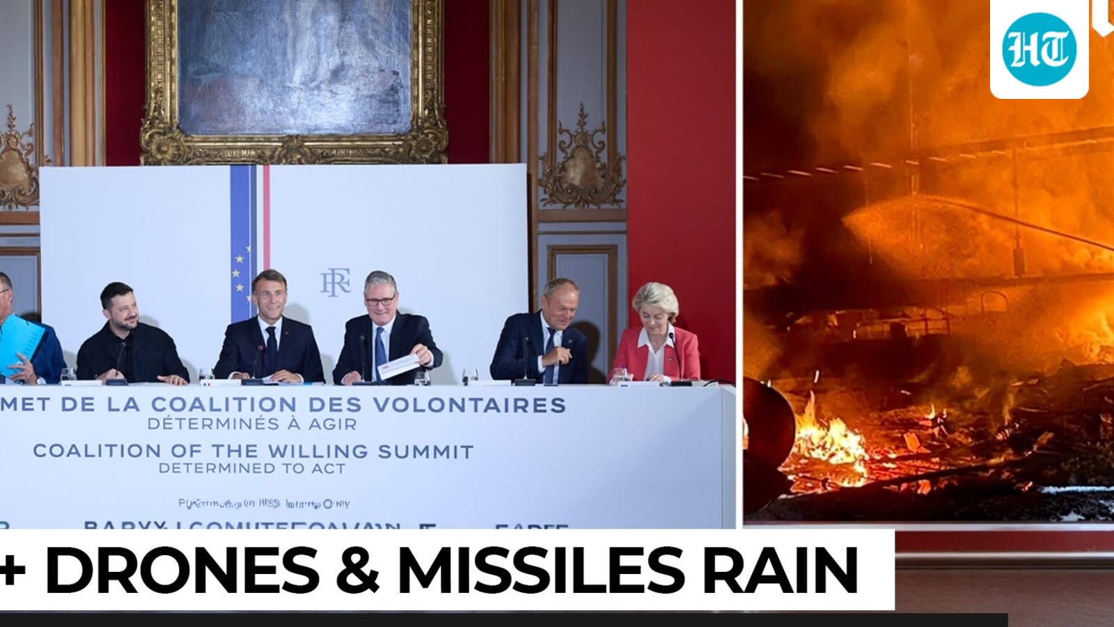 Europe makes deal with Ukraine, Putin unleashes 135 drones; 'Coalition of the Willing' in danger?