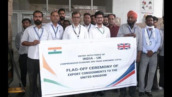 First cargo shipment to UK under FTA flagged off from Amritsar