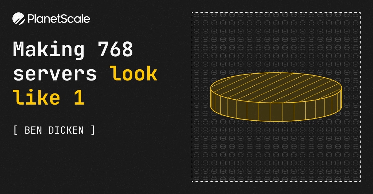 Making 768 servers look like 1