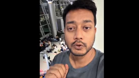 Indian man films Koreans, Japanese sitting on floor at Vietnam airport, asks why only Indians' civic sense criticised