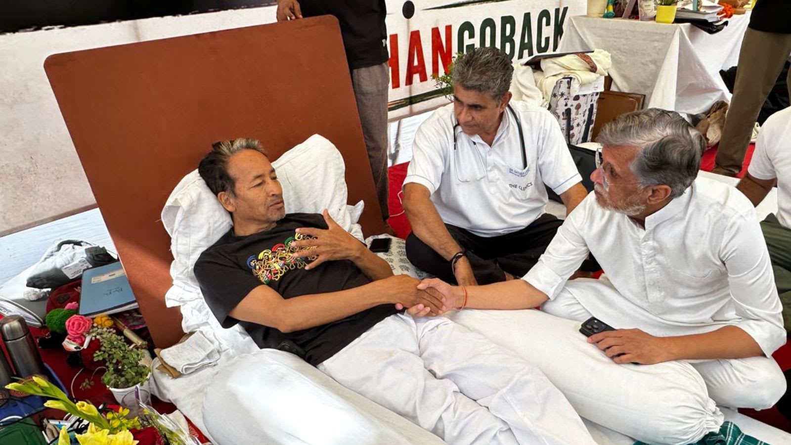 Congress MP Pawan Khera visits Sonam Wangchuk, slams ‘insensitive’ Centre