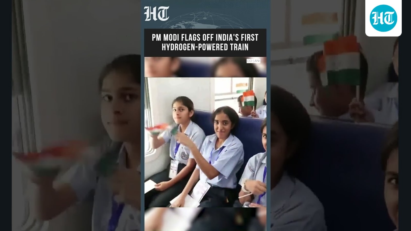 PM Modi Flags Off India's First Hydrogen-Powered Train | India Enters Green Rail Era