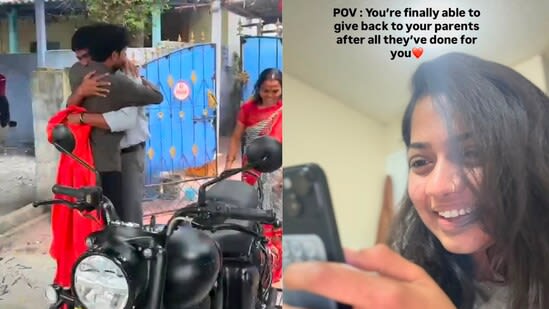 Daughter surprises father with bike on his 50th birthday, internet says, 'He raised her right'