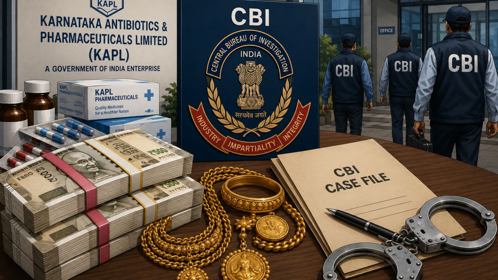 CBI arrests Karnataka pharma firm MD in bribery case; seizes cash, gold