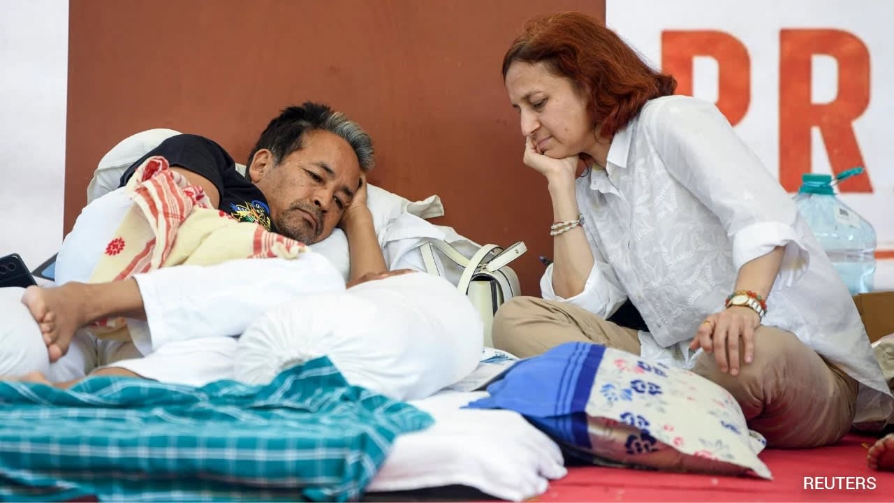 "He Is Still On Hunger Strike": Sonam Wangchuk's Wife To NDTV After His Hospitalisation