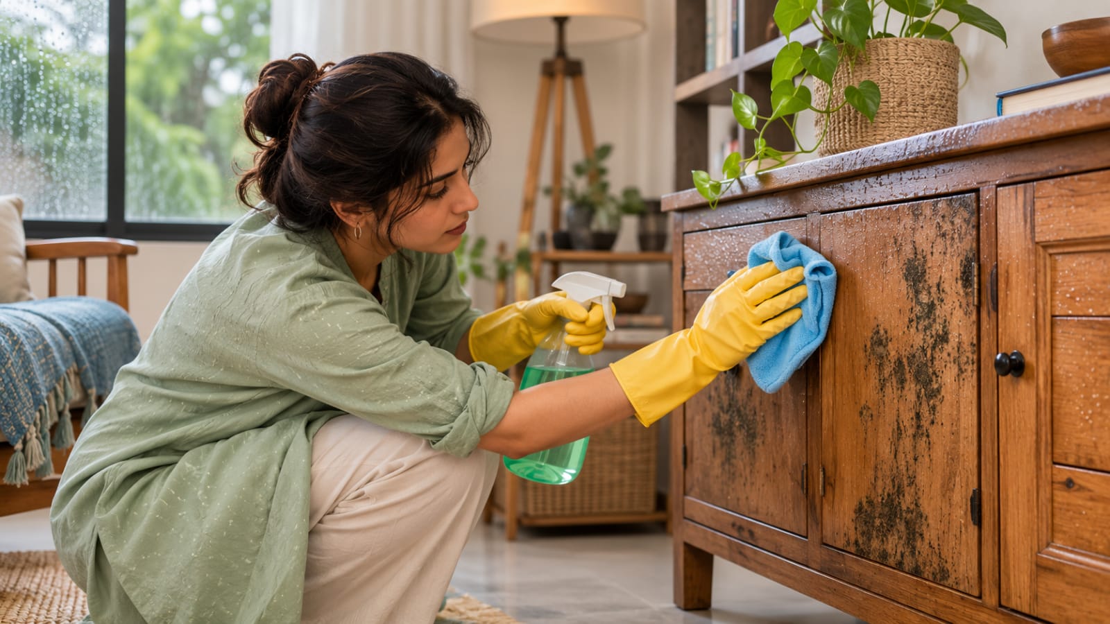 How to get rid of musty smells from furniture during the rainy season