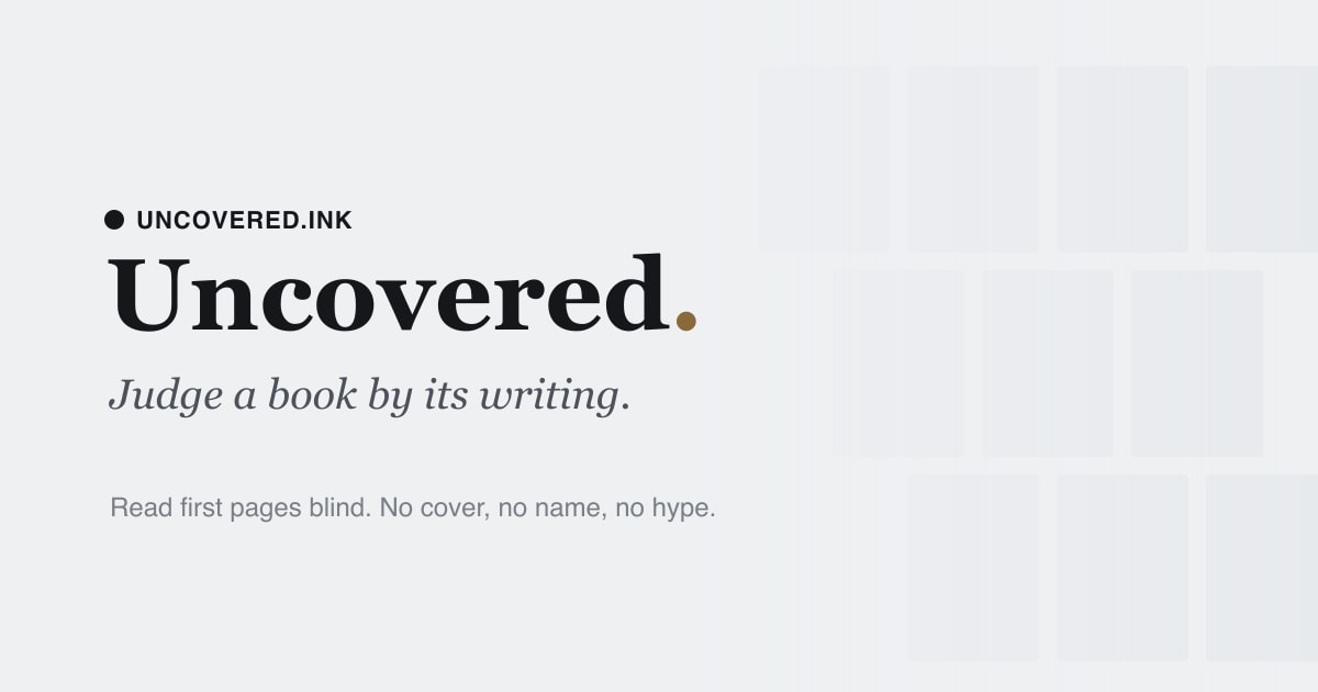 Judge a book by its first pages