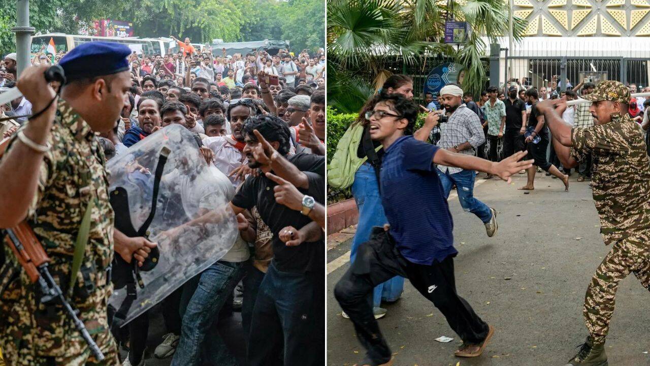 118 cops & 60 marchers injured: Cops block protesters' march to Parl; Nadda meets CJP leaders