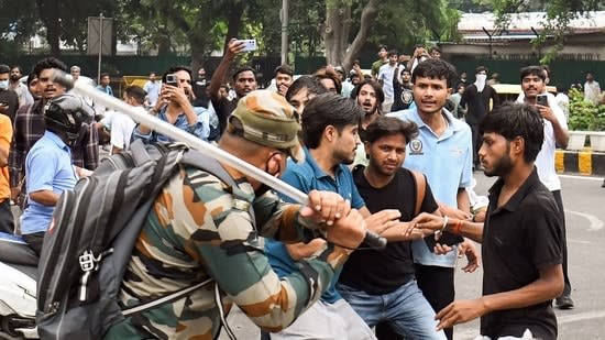 'Police have been absolutely brutal': Capital turns battlefield as cops use tear gas, batons in clash with protesters