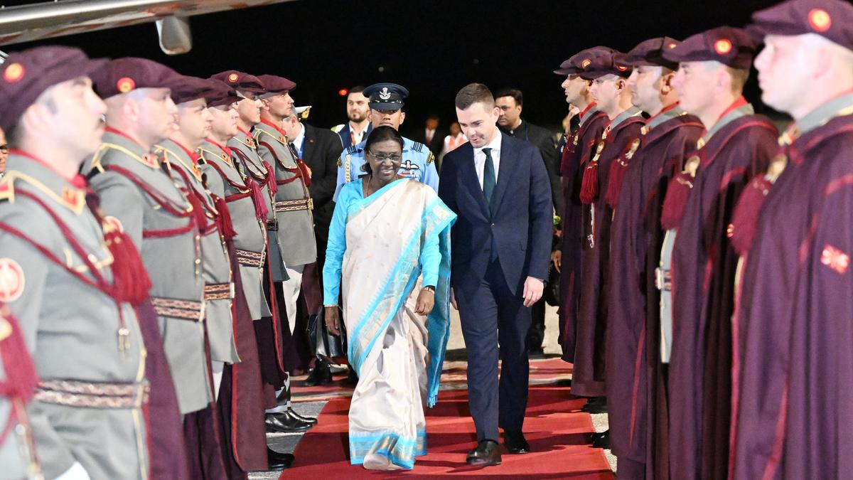 President Murmu arrives in North Macedonia; first visit by any Indian head of state