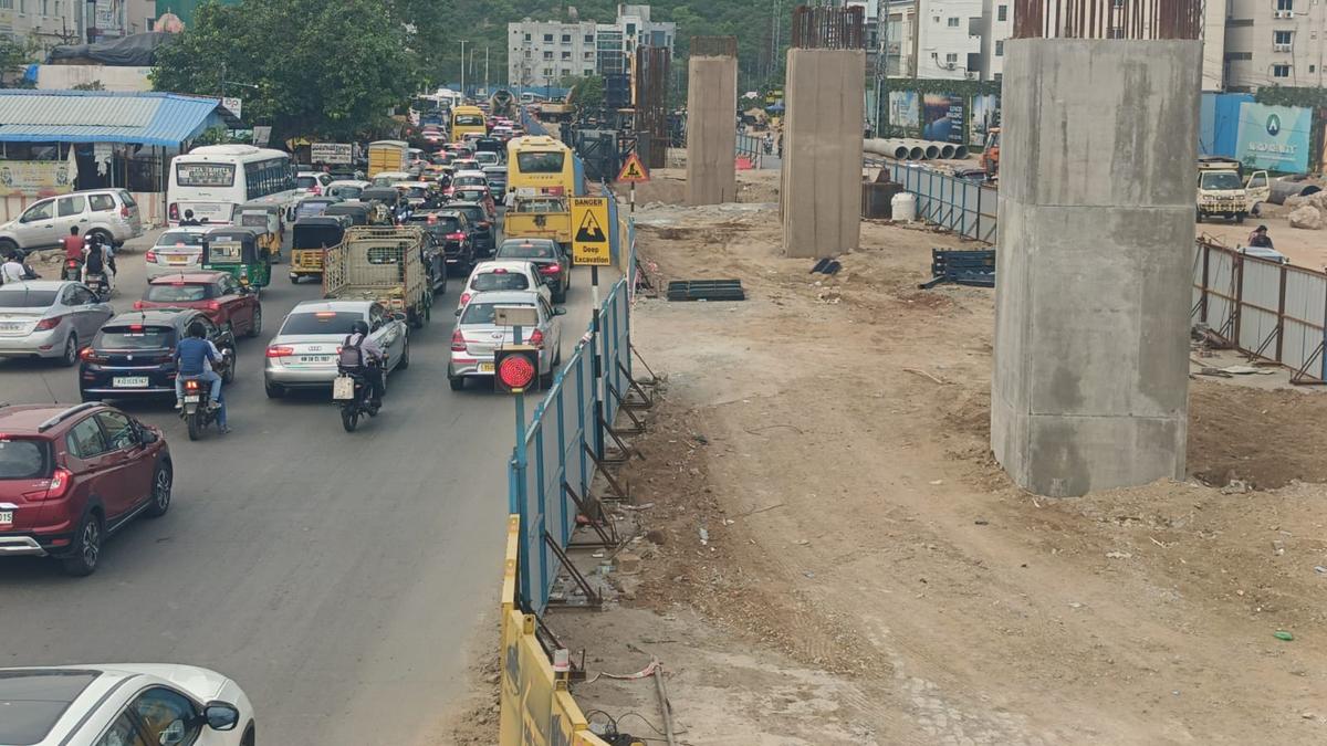 Khajaguda traffic snarls worsen as flyover and underpass works squeeze road space for 3 lakh vehicles daily; diversions soon