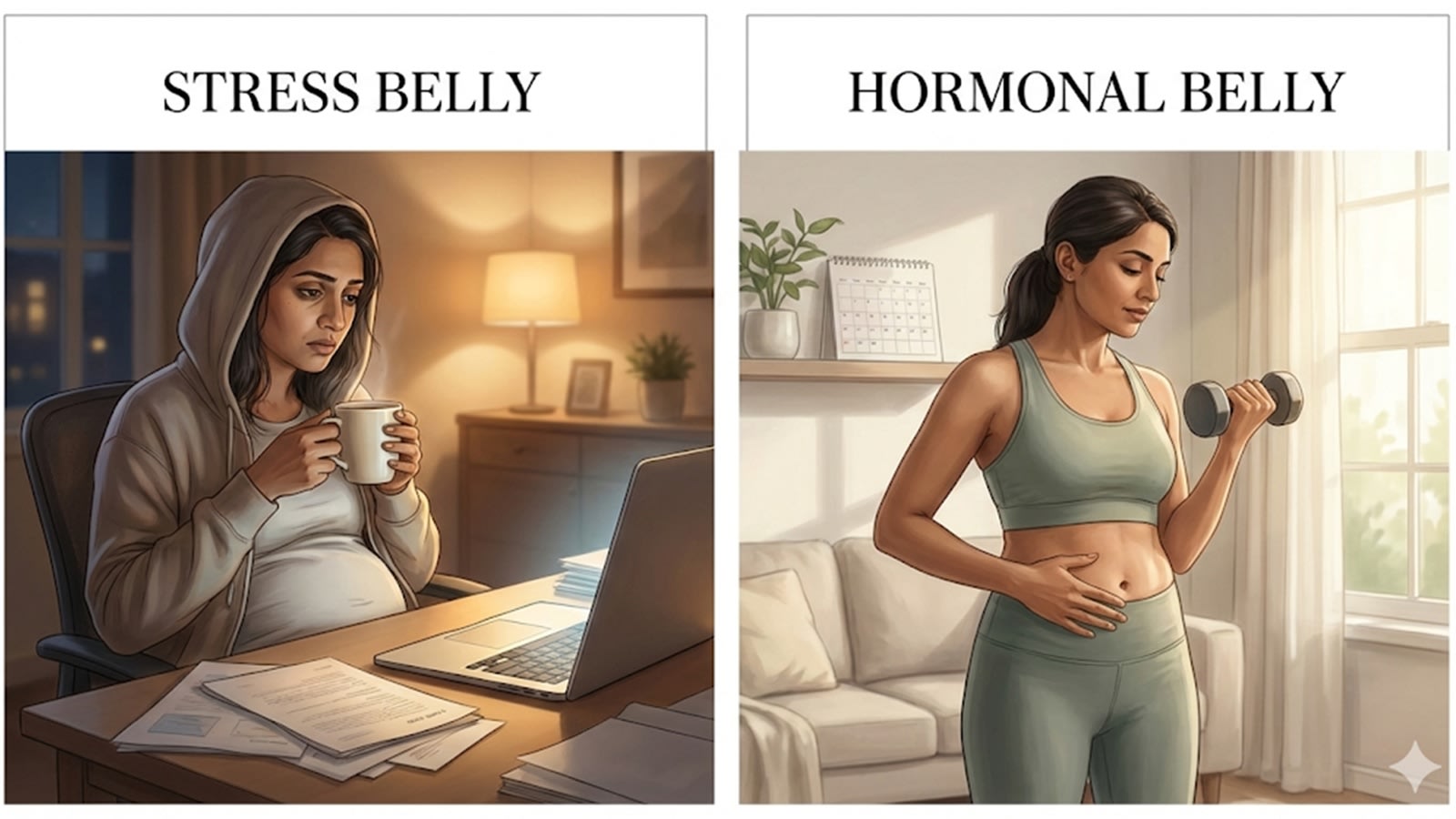 After 35, belly fat can have different causes. Here’s what matters