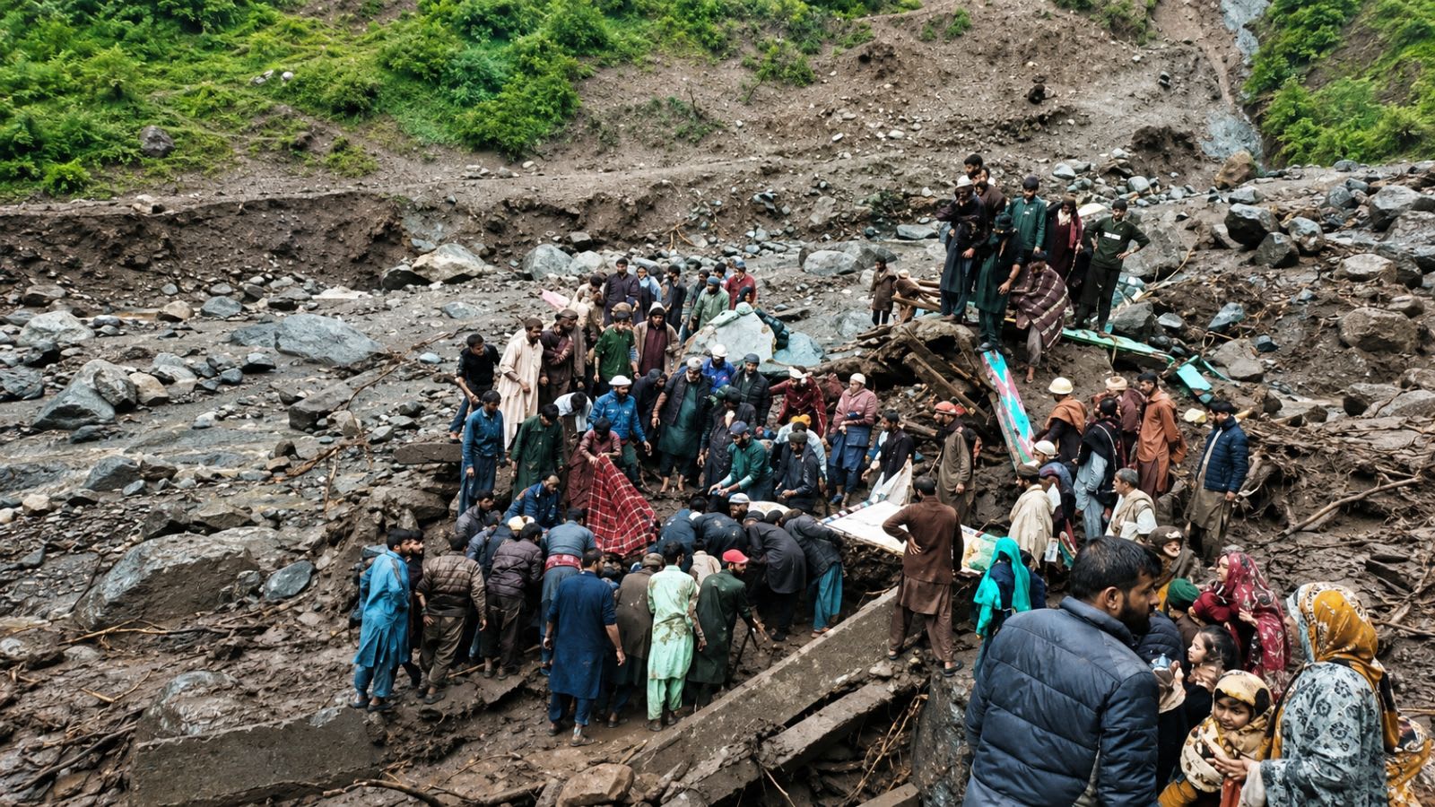 He stepped out to save his car. He returned to find his family buried beneath their ‘Taj Mahal’