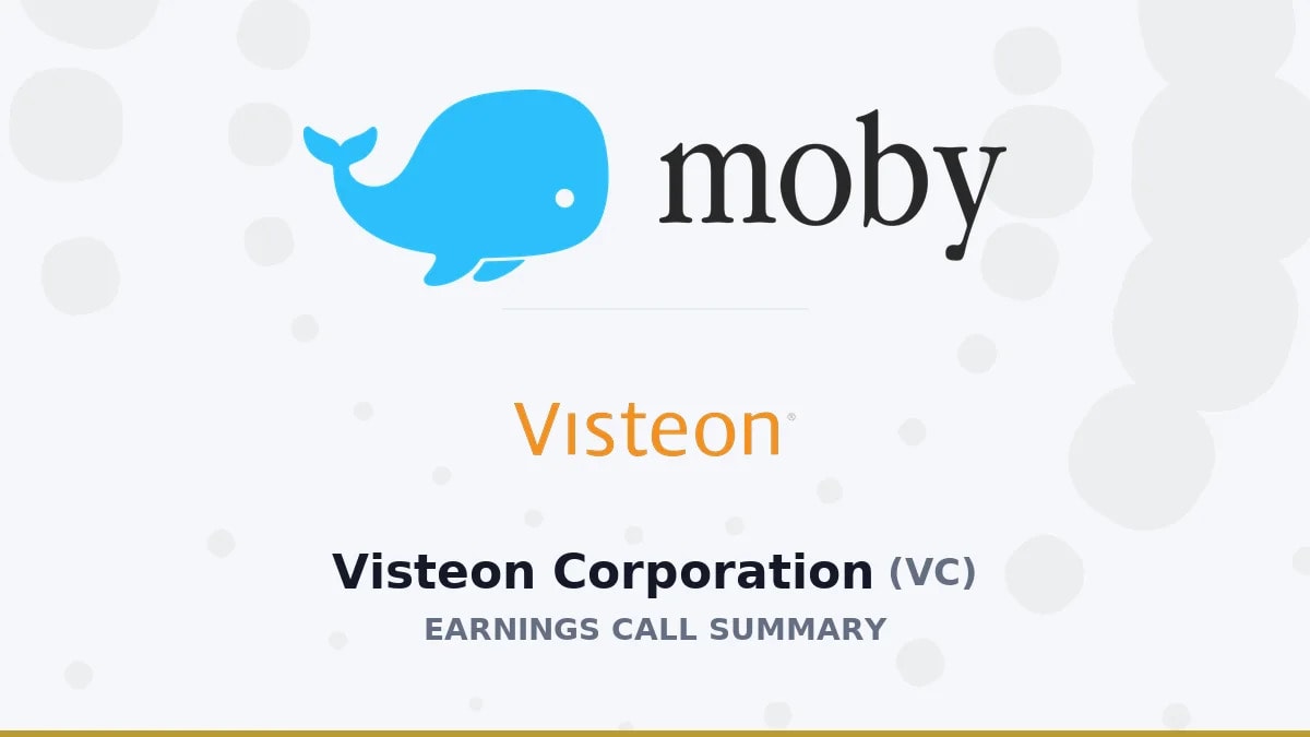 Visteon Corporation Q2 2026 Earnings Call Summary