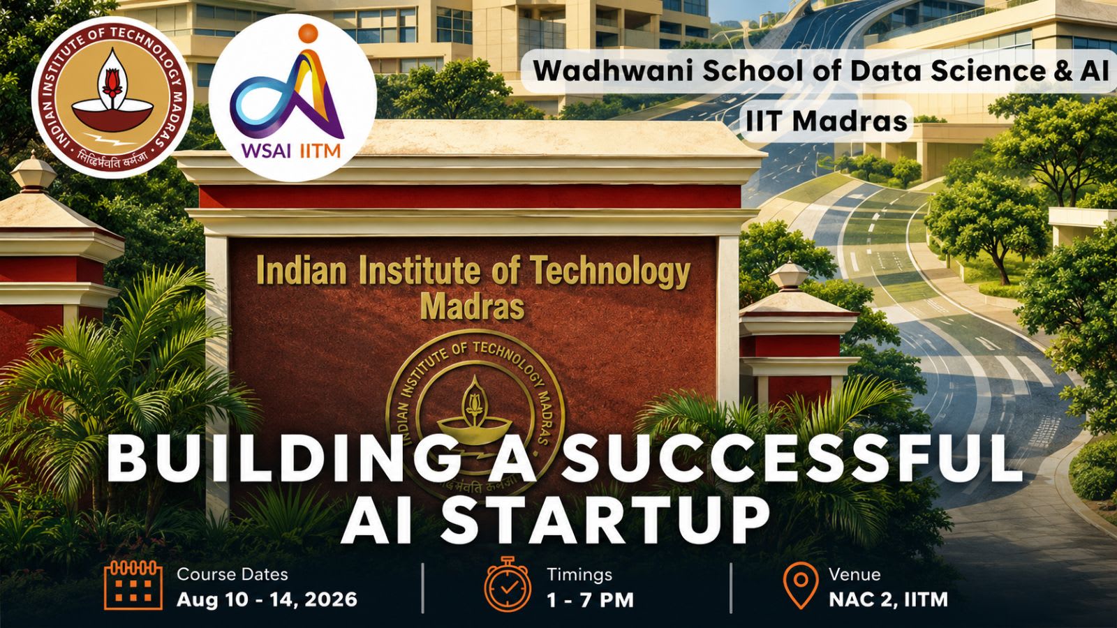 IIT Madras WSAI launches one-week AI startup course; winning team to receive Rs 4 lakh grant
