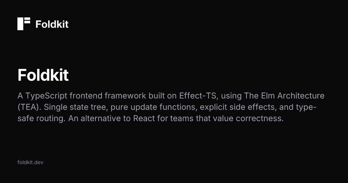 The front end framework for correctness: built on Effect, architected like Elm