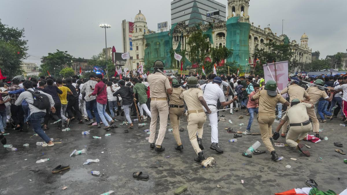 Seven FIRs registered over violence at CJP-Left students’ protest in Kolkata