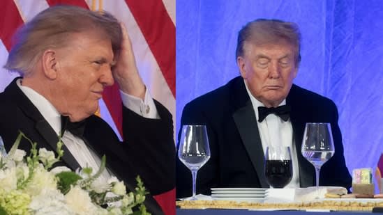 'NodFather': Trump did not fall while entering limo but he sure fell asleep at WHCD