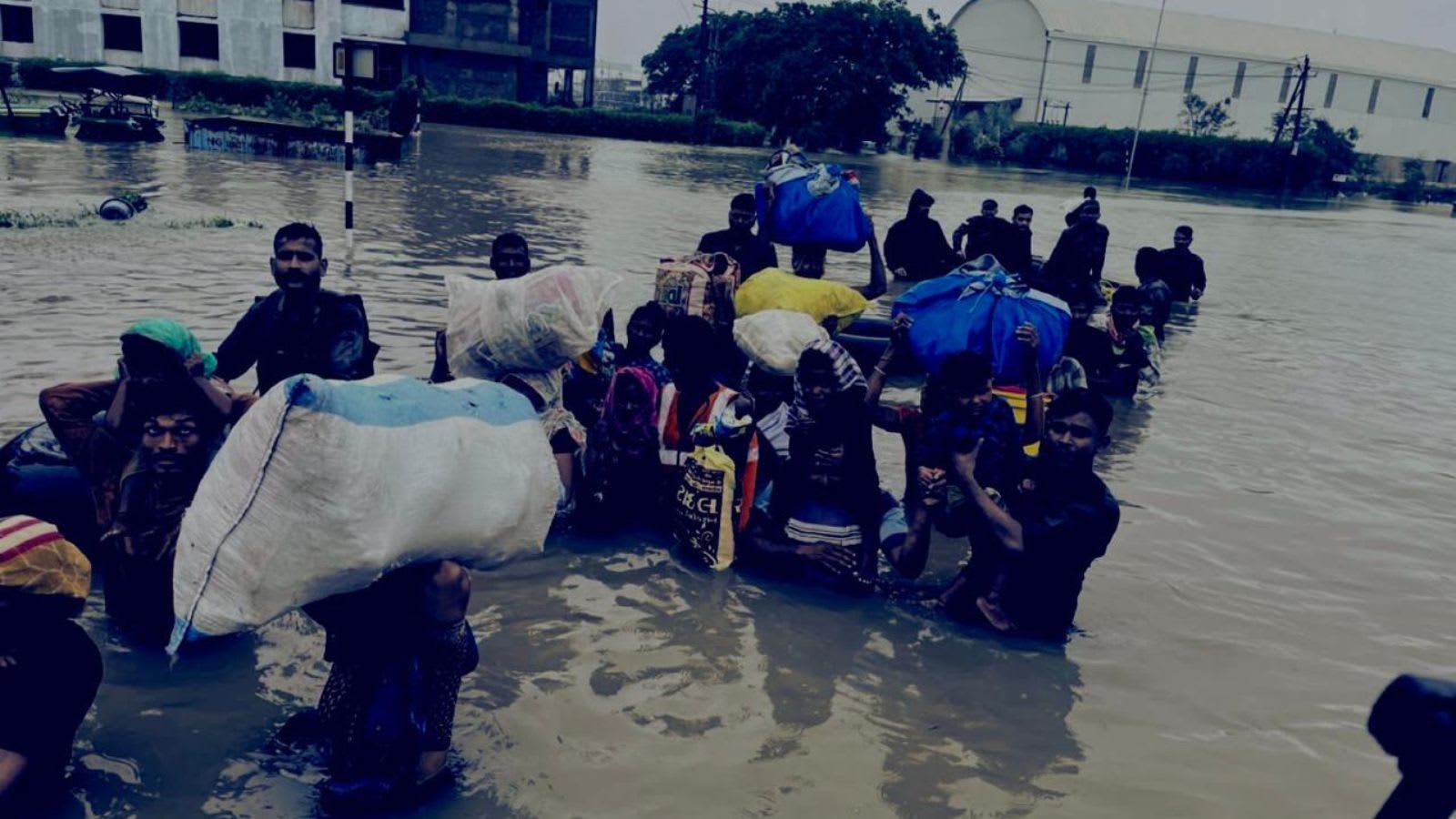 Over 1000 rescued in 48 hours from flooded industrial park, Amazon warehouse in rural Ahmedabad