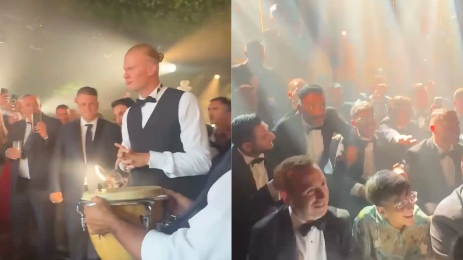 From pitch to party: Erling Haaland leads signature Viking row at Donnarumma’s wedding