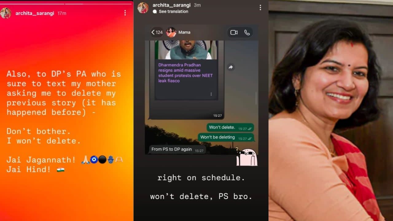 "Won't Delete": BJP MP's Daughter's Viral Post On Dharmendra Pradhan