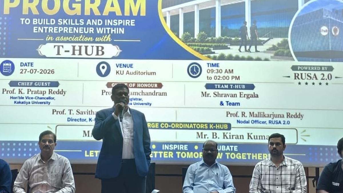 Kakatiya University to set up second incubation centre under CSR initiative: VC Pratap Reddy