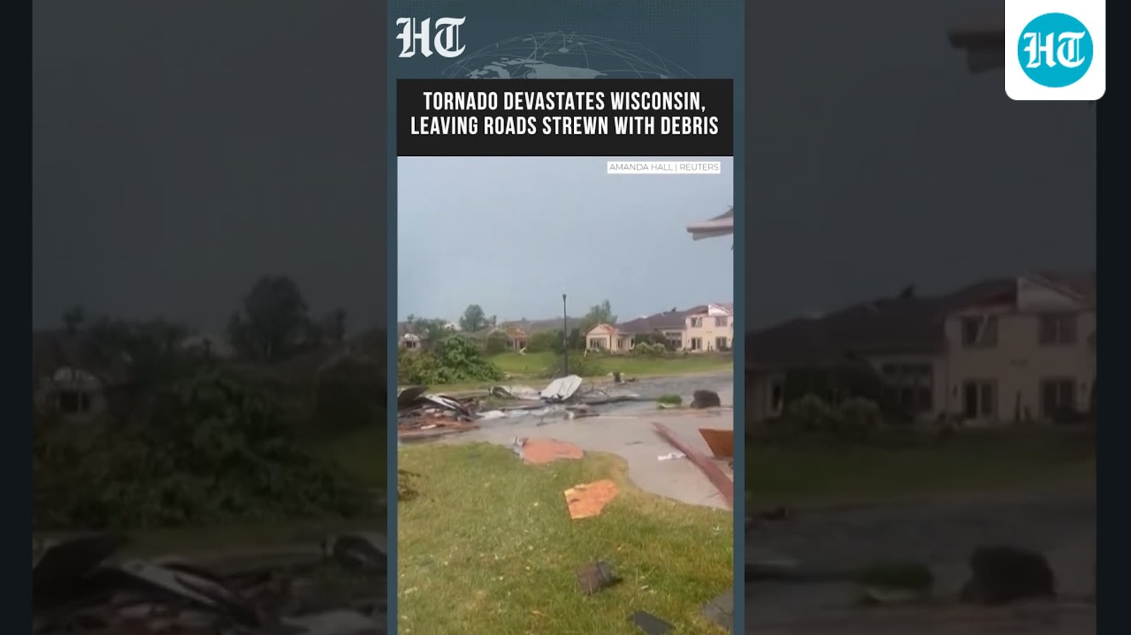 Tornado Devastates Wisconsin, Leaving Roads Strewn With Debris | Homes Severely Damaged