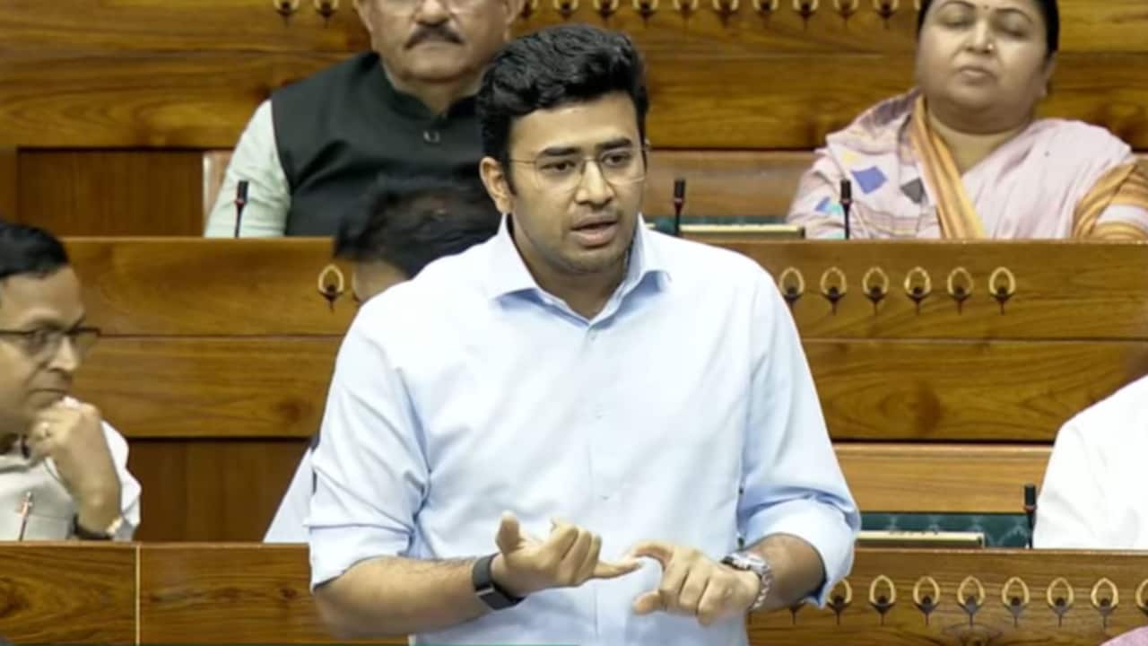 Tejasvi Surya's "Delulu" Jibe At Congress Over Paper Leak Bill