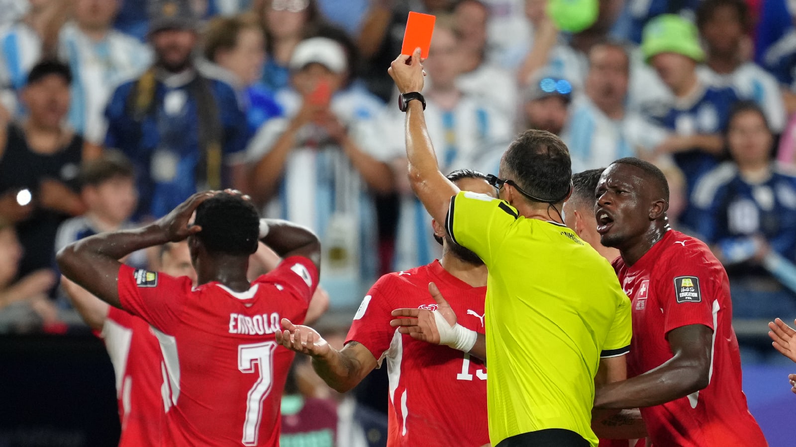 Embolo’s red vs Argentina in World Cup quarterfinal wrong, says IFAB