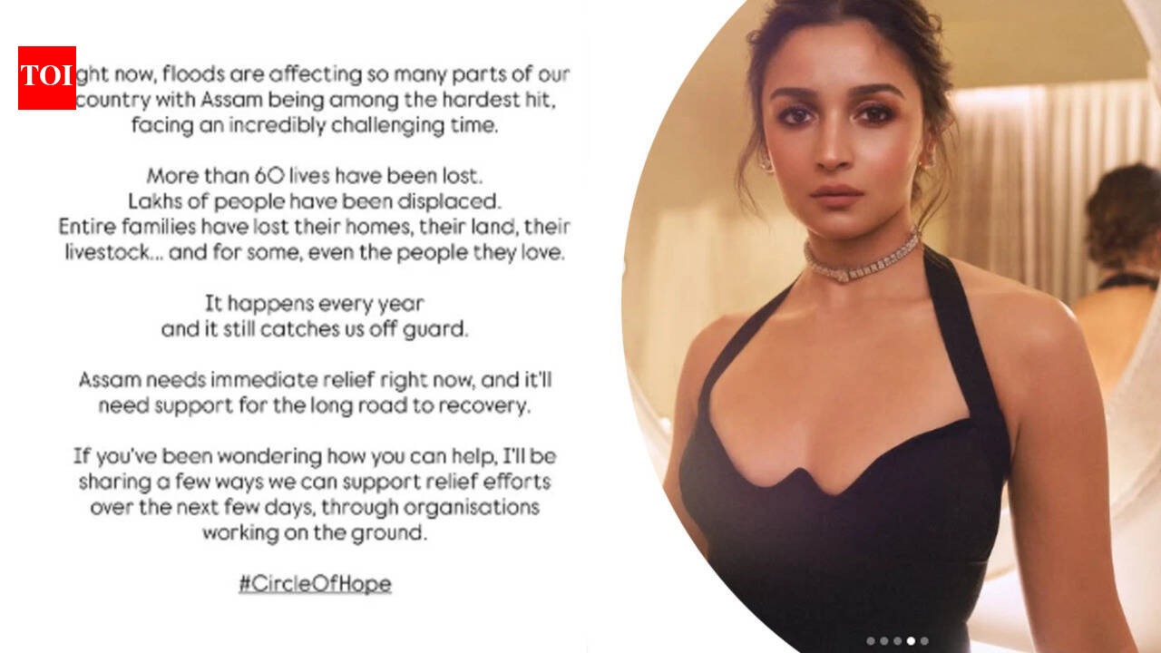 'It happens yearly, still catches us off guard': Alia Bhatt urges Assam flood aid