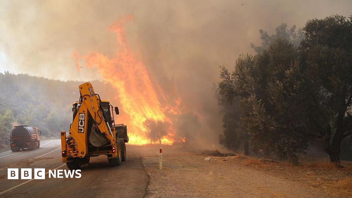 Two firefighters die in Crete as wildfires threaten parts of southern Europe