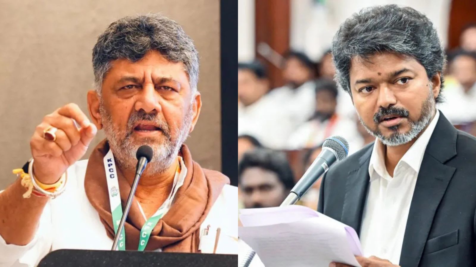 ‘See ground reality’: D K Shivakumar offers helicopter tour of Cauvery to Tamil Nadu CM Vijay