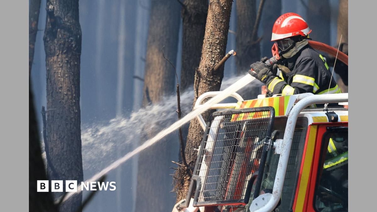 France fire crews face searing heat in battle to contain flames