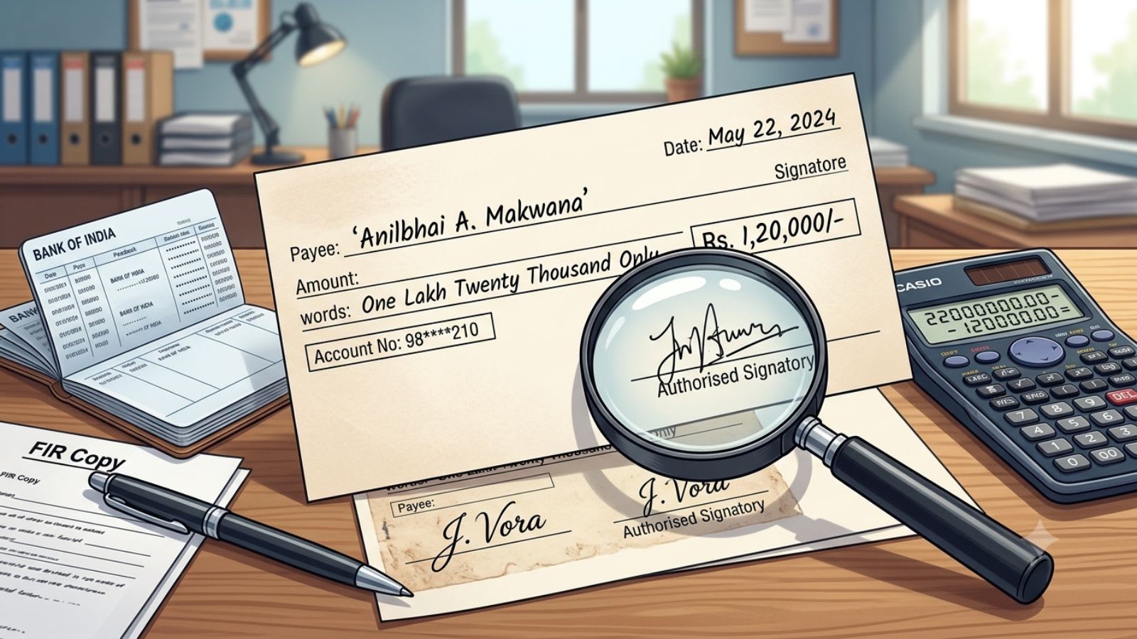 Live-in help forges 95-year-old’s cheque, swindles Rs 1.2 lakh in Vadodara