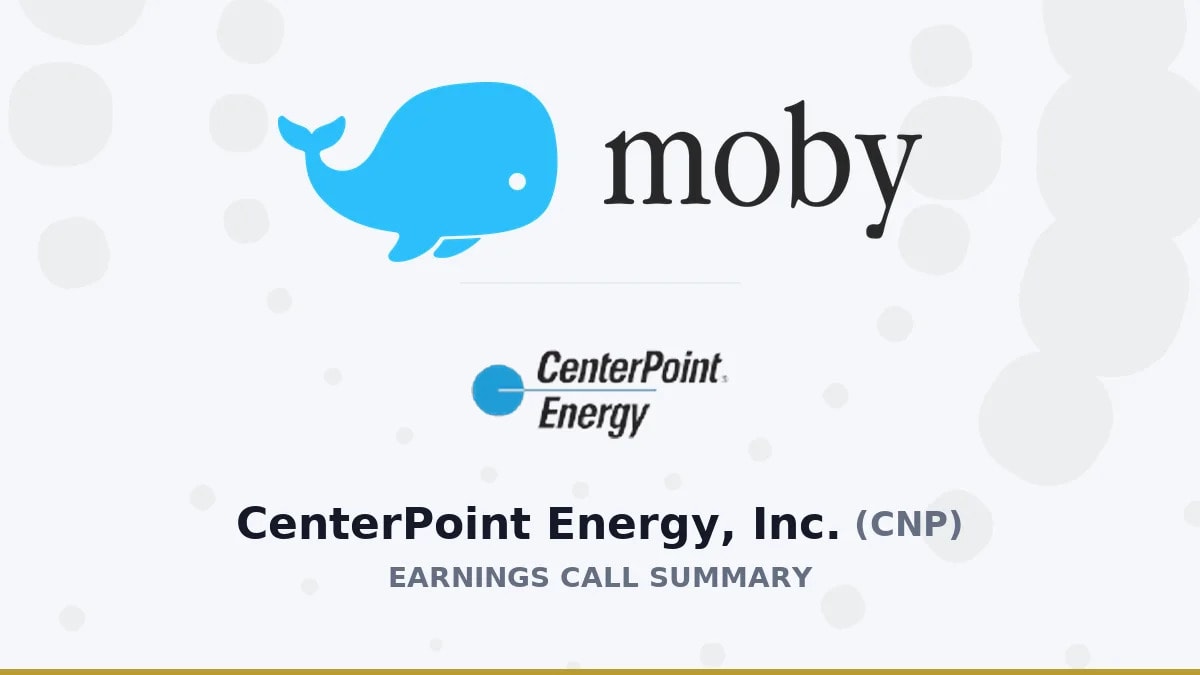 CenterPoint Energy, Inc. Q2 2026 Earnings Call Summary