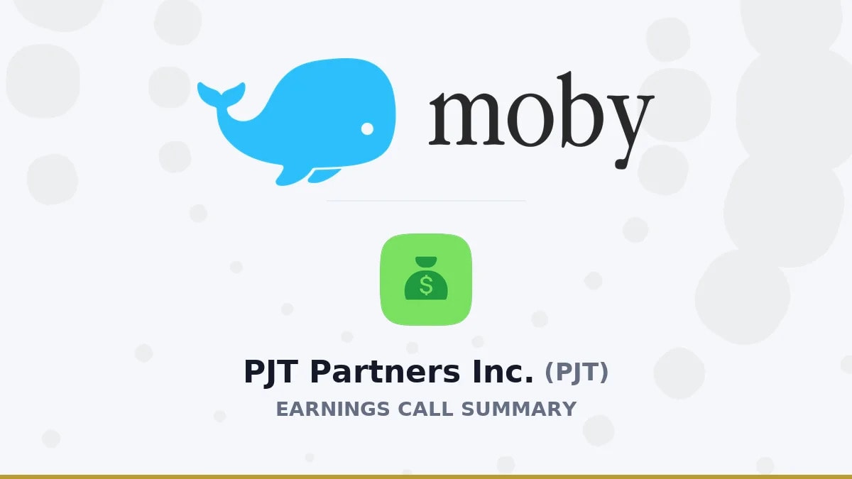 PJT Partners Inc. Q2 2026 Earnings Call Summary