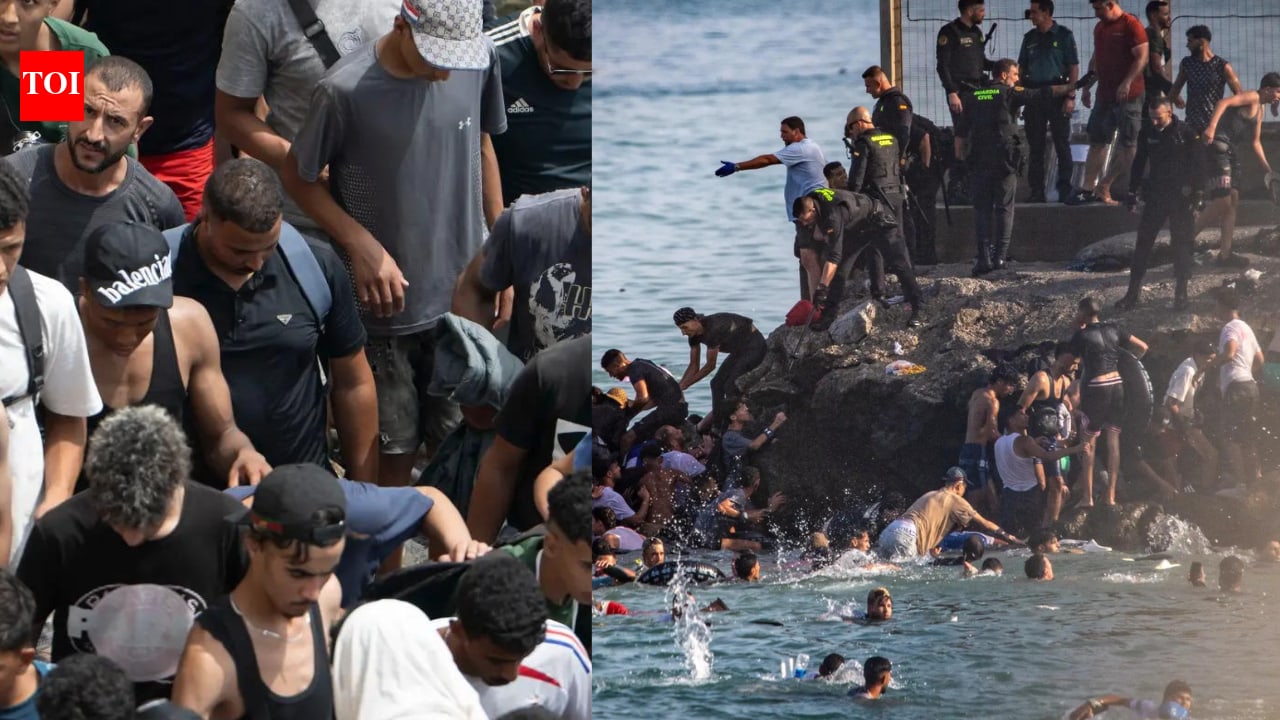 'Go that way': Illegal migrants say Moroccan authorities directed them towards Ceuta