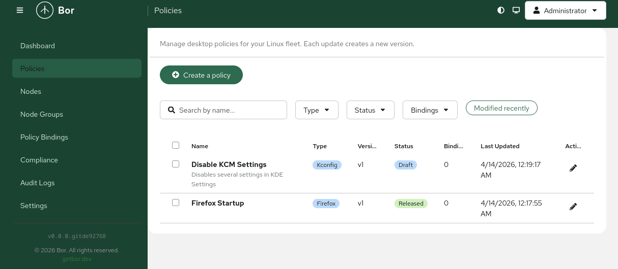 Show HN: Bor – Open-source policy management for Linux desktops