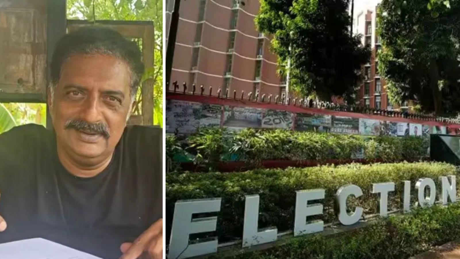 ‘Claim not true’: Election Commission responds to Prakash Raj’s ‘shifted’ voter status