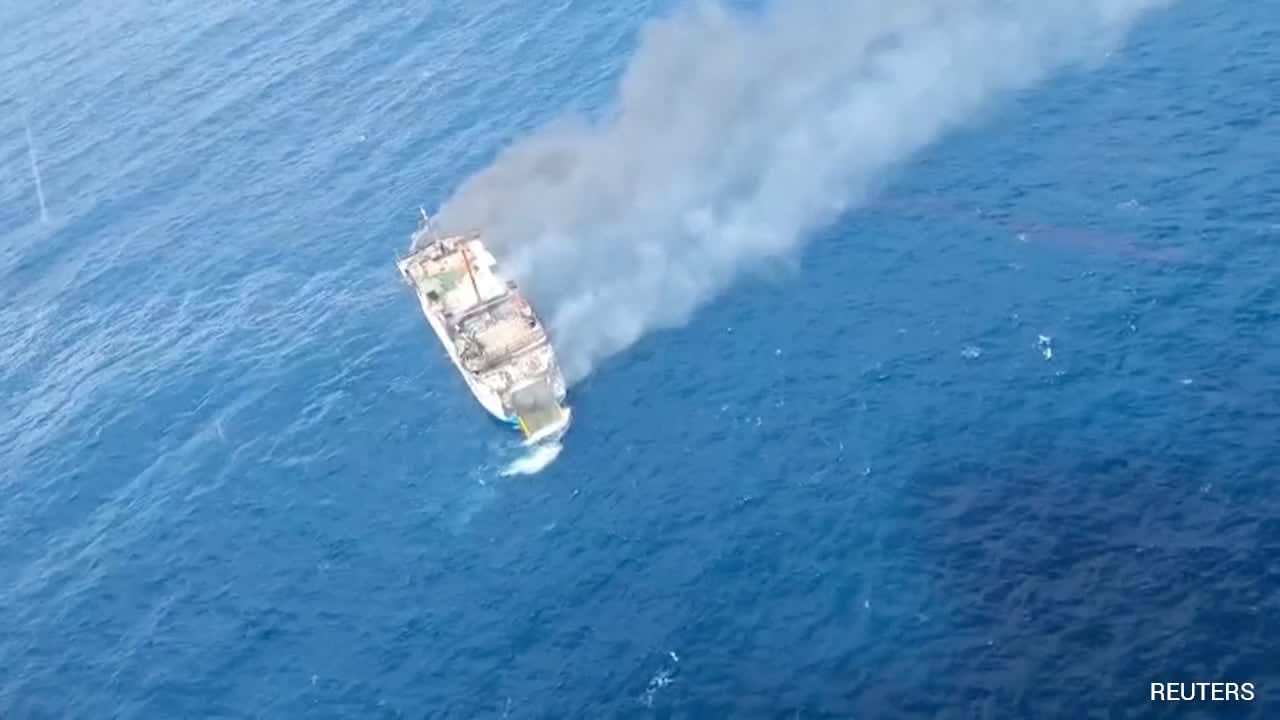 One Dead, 172 Rescued As Ferry Catches Fire In Indonesia