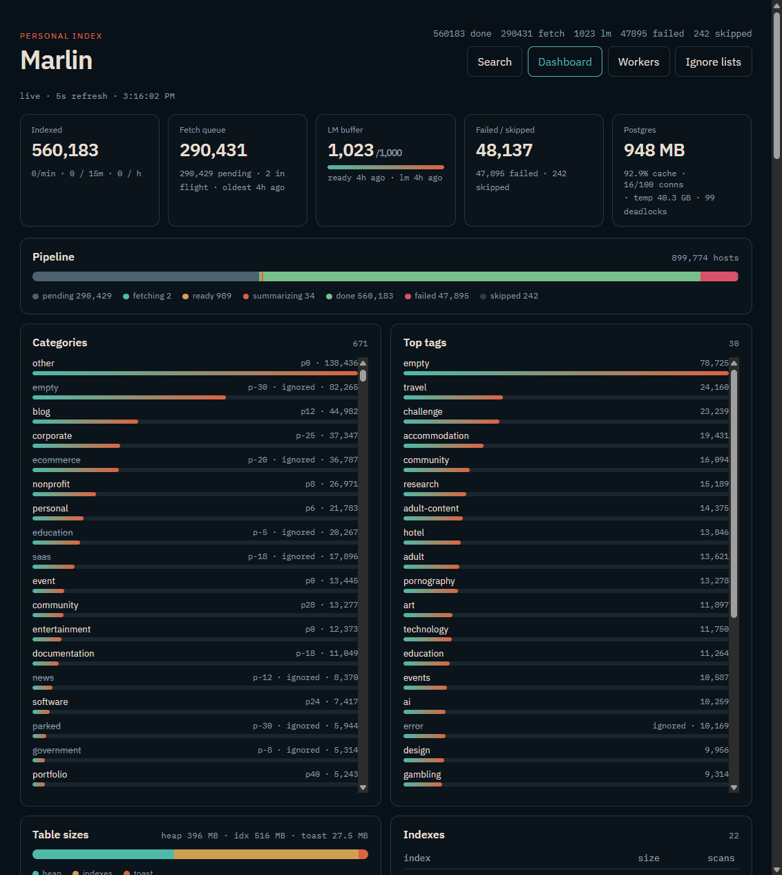 I Built a 500k-Domain Search Engine for Makers in a Weekend for $10