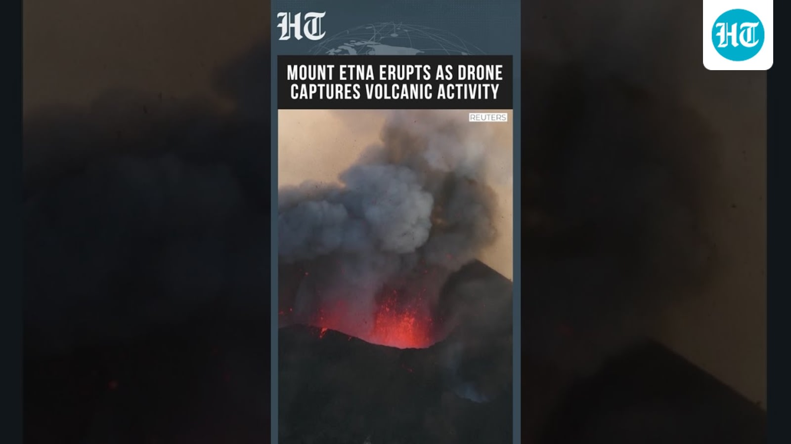 Mount Etna Shows Explosive Volcanic Activity In Dramatic Drone Footage