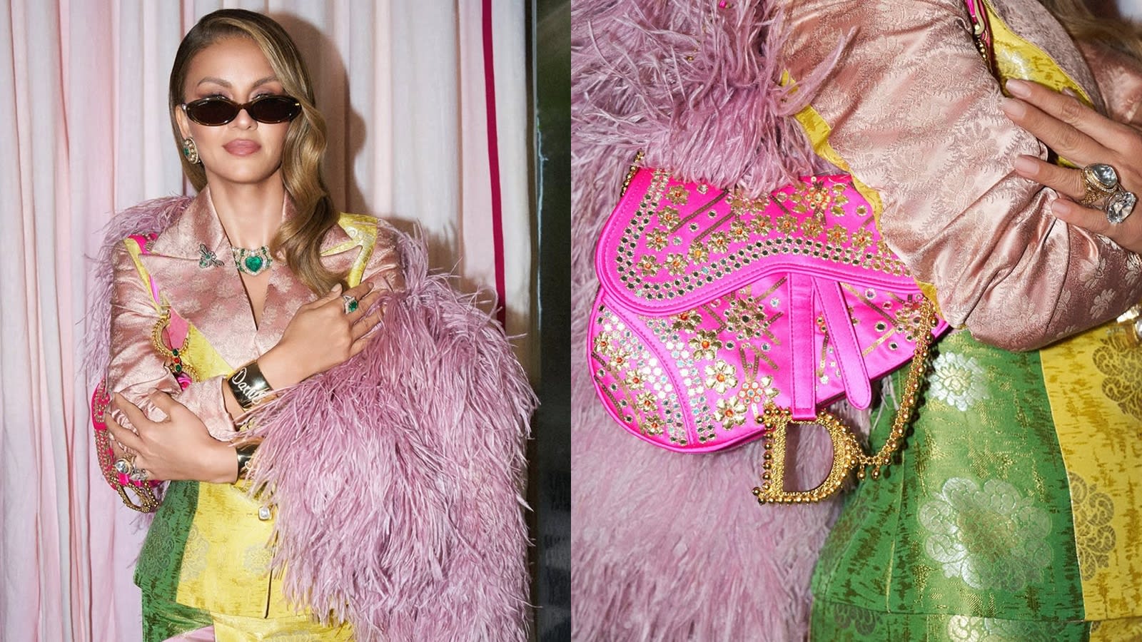 Natasha Poonawalla flaunts ultra-rare archival Gota Patti Dior saddle