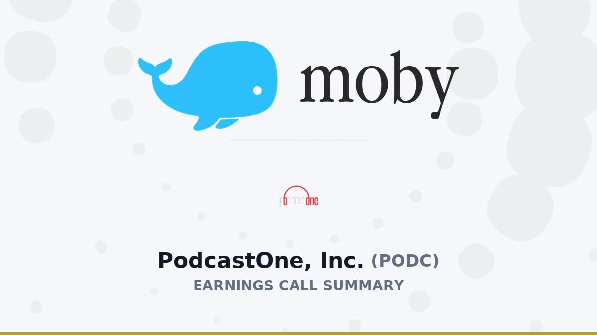 PodcastOne, Inc. Q1 2027 Earnings Call Summary