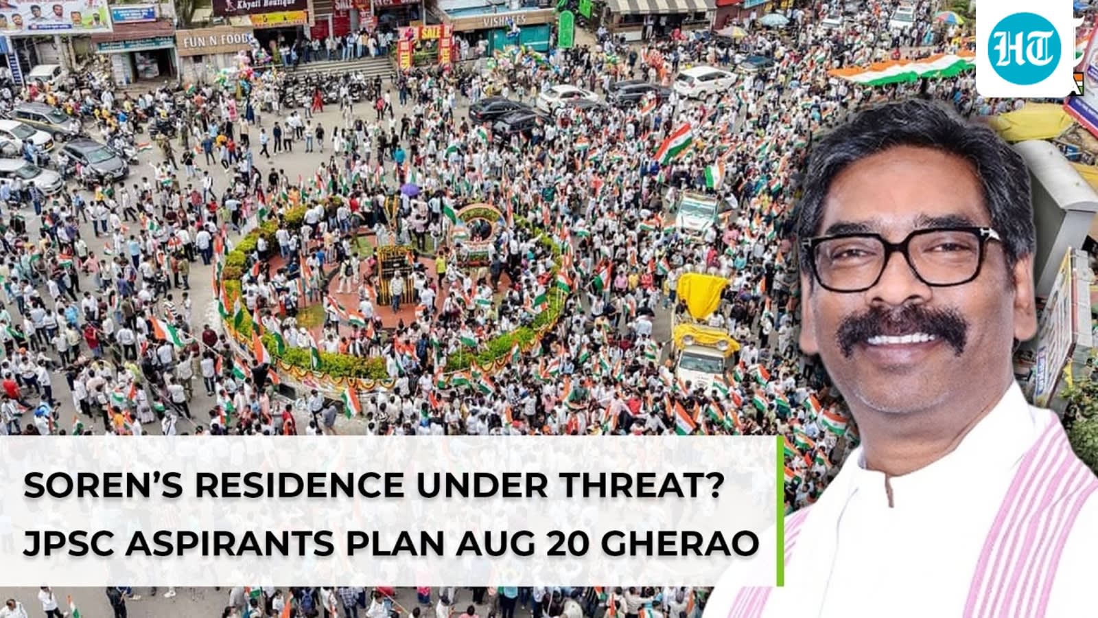 Jharkhand CM faces Aug 20 showdown? Angry protesters demand resignation, CBI probe into exam scams