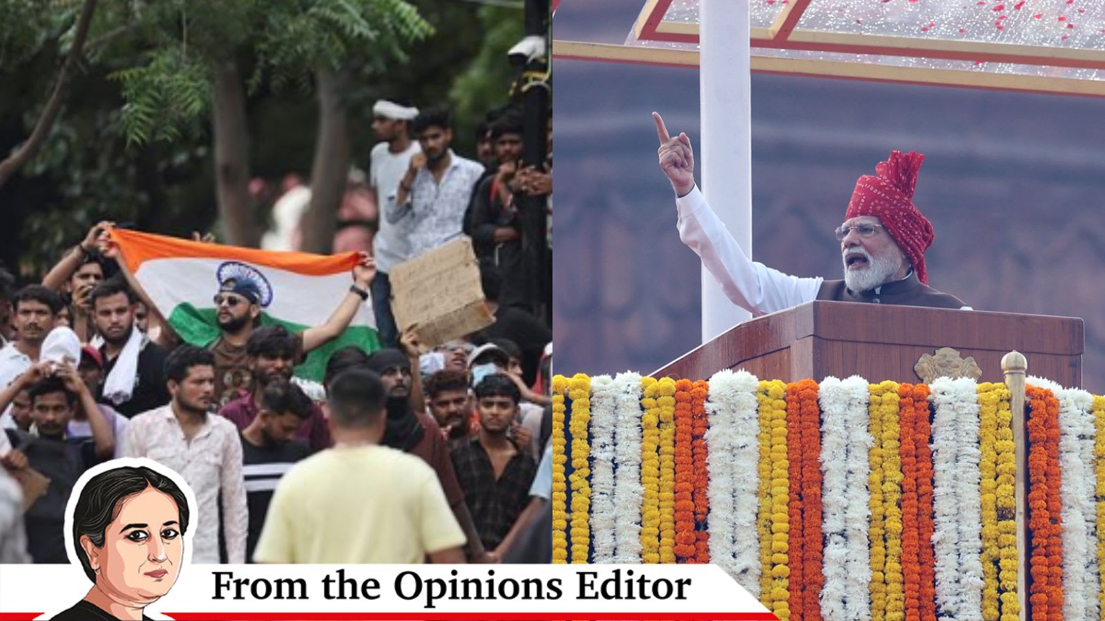 Vandita Mishra writes: The day after I-Day, snapshots of freedom and unfreedom