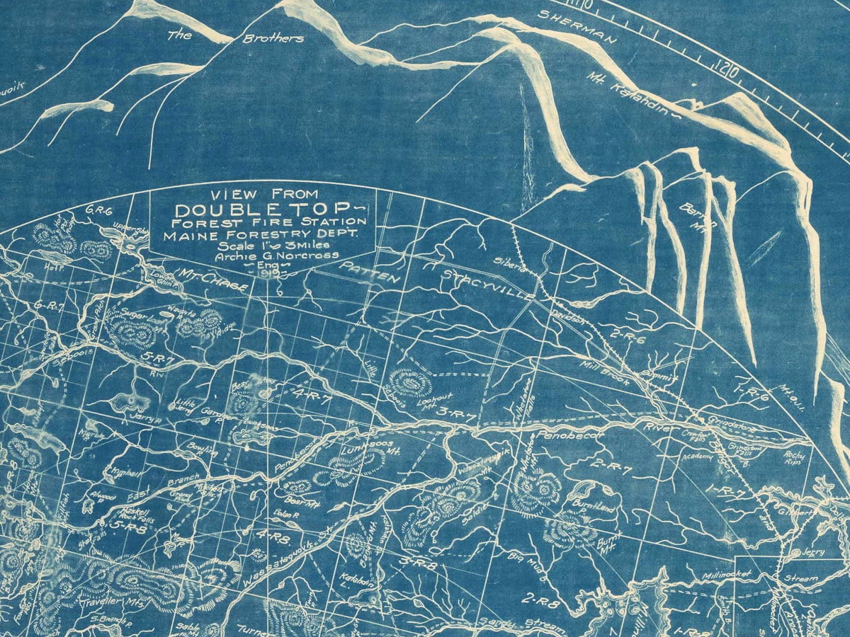 Archie G. Norcross' Maine Forest Fire Maps (1918–22)