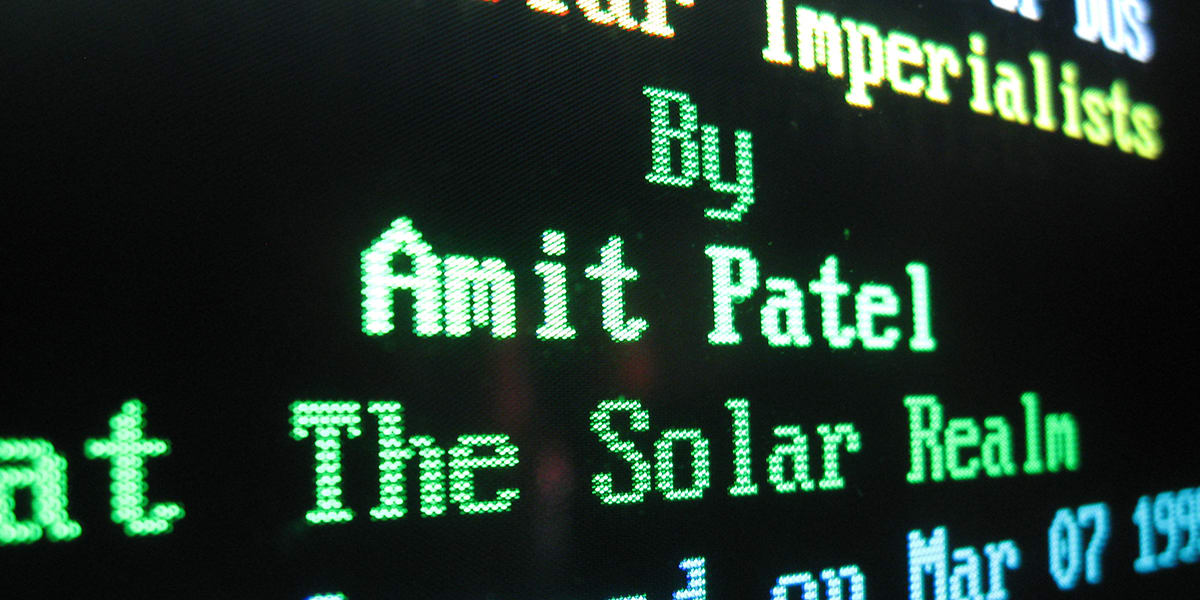Interview with Amit Patel, Creator of "Solar Realms Elite"